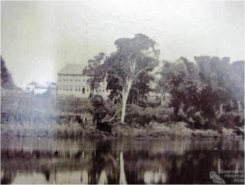 Goodna Asylum on the banks of the Brisbane River 