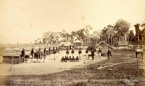 Lower Herbert River Native Police camp, early 1870s