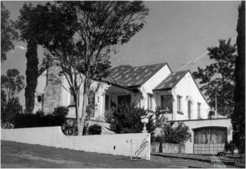 Interwar Spanish mission style home, Durack, Brisbane, 1972