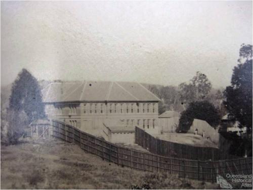 Goodna Asylum on the banks of the Brisbane River 