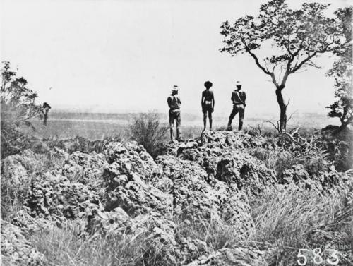 Native Police looking over country, 1860s