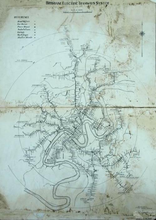 Brisbane Electric Tramways System, 1931