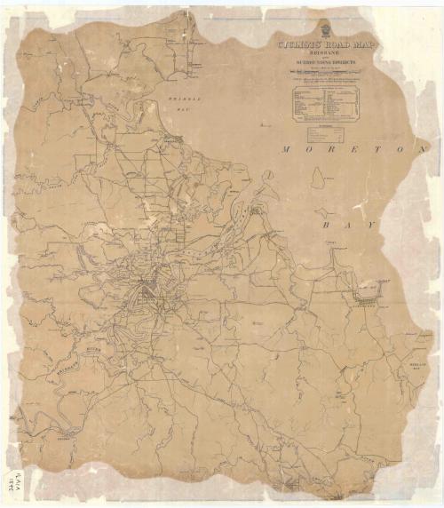 Cyclists’ Road Map of Brisbane and Surrounding Districts, 1896, Sheet 1 and 2