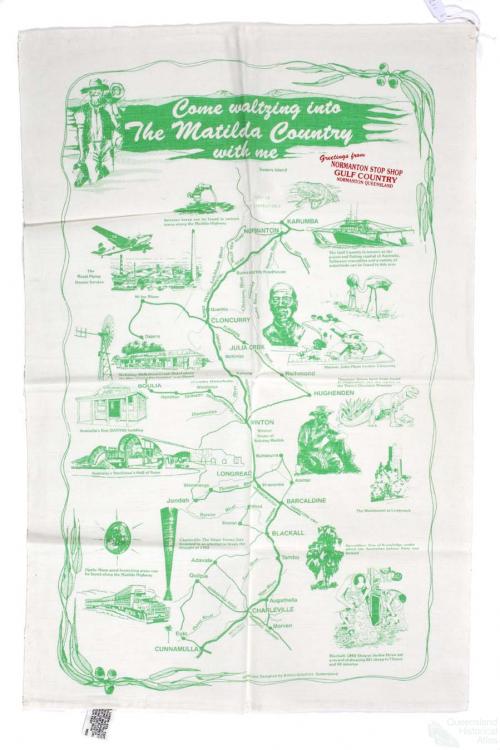 Tea-towel: Matilda Country, 1989