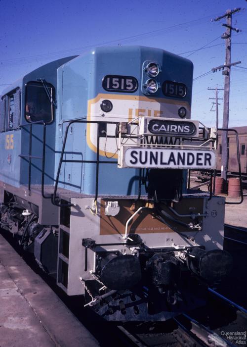 The Sunlander train, 1972