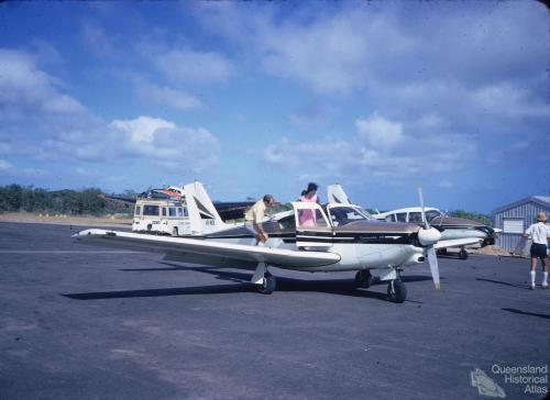 Comanche aircraft at Horn Island Airport, 1972