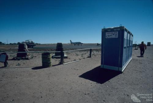 Birdsville airstrip with toilets, 1995