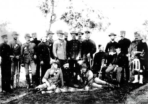 The military arrives at Peak Downs, Clermont, 1891