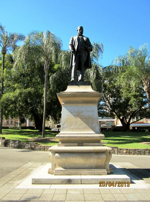 Byrnes statue, Centenary Place, 2013