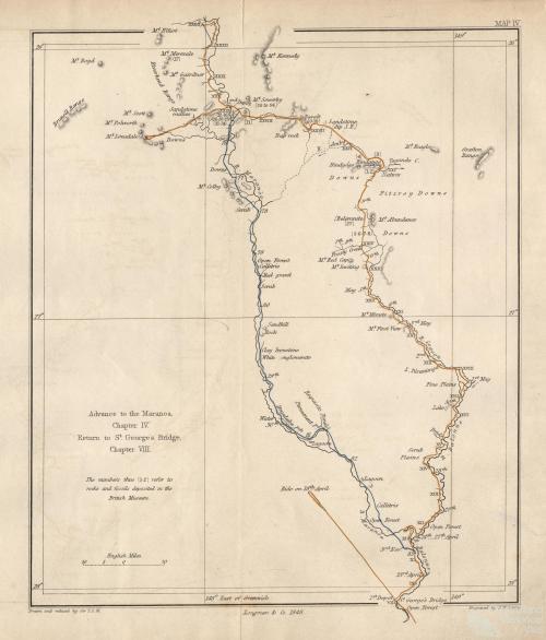 Mitchell's advance to the Maranoa, return to St George's Bridge, 1848