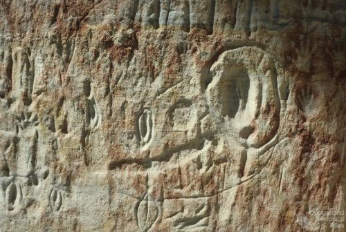 Aboriginal rock art, Carnarvon Gorge, 1980