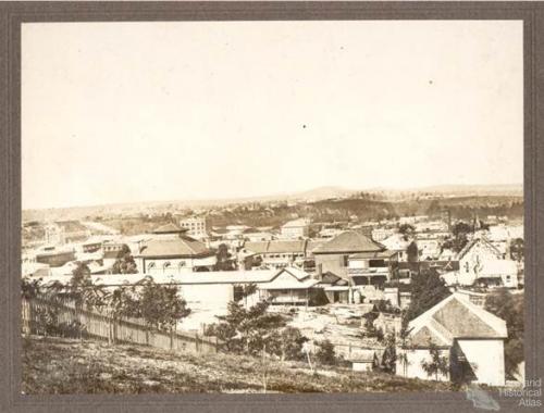 View from Wickham Terrace, 1876