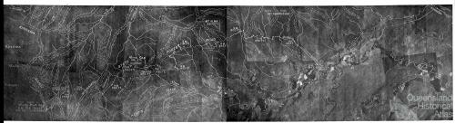 Aerial survey map west of Tully, 1936