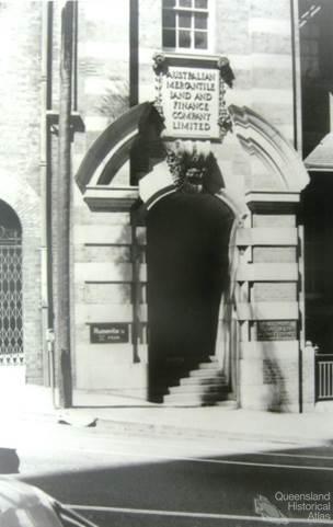 Entrance to AML&F Creek Street offices, 1971