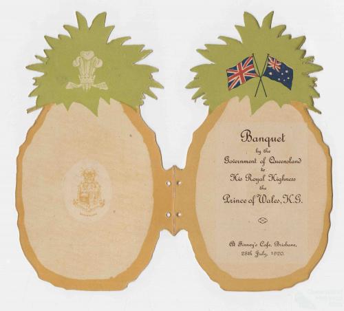 Pineapple invitation, 1920