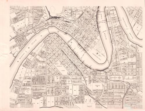 Brisbane River and inner city, 1895