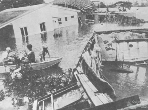 Flood in Yeronga, Brisbane, 1974