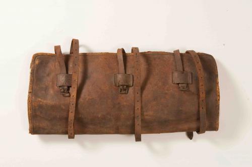 Leather bedroll cover