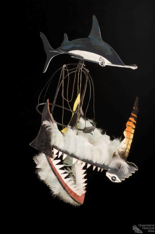 Shark dance headdress, 1989