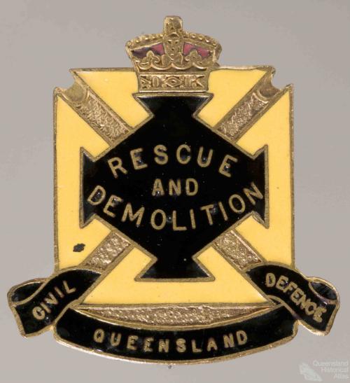 Civil Defence badge, Rescue and Demolition