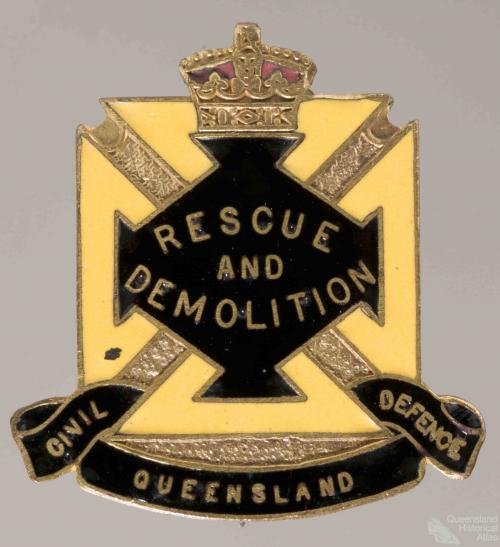 Civil Defence badge, Rescue and Demolition