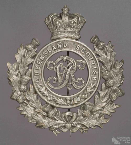 Queensland Scottish Volunteer Corps helmet badge