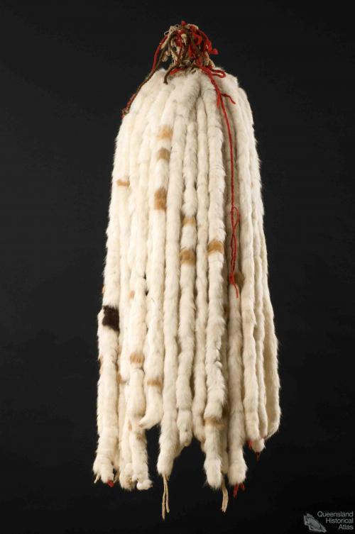 Ceremonial rabbit tail headdress, c1940