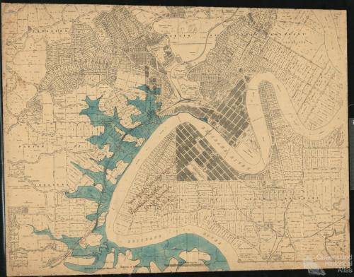 Brisbane flood, left bank, 1893