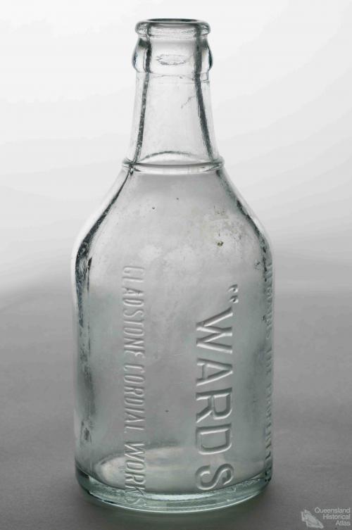 Wards Gladstone Cordial Works glass bottle