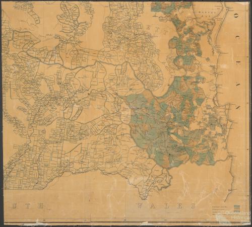 Southern portion of Queensland showing surveyed runs, 1872