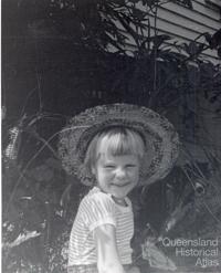 Francesca in the garden in St Lucia, c1964