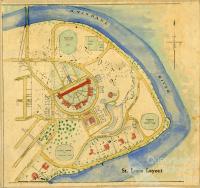 St Lucia layout, c1950