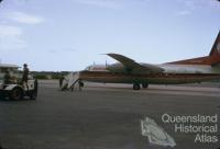 Ansett aircraft at Ayr Airport, 1971