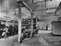 Interior of Brisbane Central Telephone Exchange, Brisbane, 1903