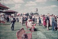 Crowd at Emerald racecourse, c1960