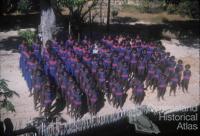 Girls on parade for church, Aurukun