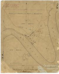 Plan of the limits of the town of Brisbane, 1843