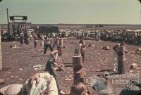 Men's woodchop, Goombungee show, c1960