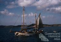 Pearling luggers, Thursday Island, 1959