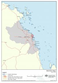 Mackay radio licence area, 2005