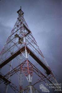 ABC TV transmitter tower, Mount Coot-tha, 1959