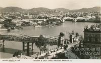 Victoria and Grey Street Bridges, Brisbane, c1934