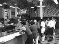 Refreshment Room bar at Brisbane Central Station, c1970