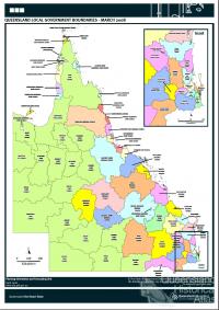 Queensland local government boundaries, 2008