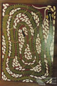 Carpet snake painting