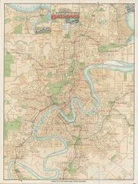 Map of Brisbane and suburbs, 1920