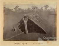 Blacks' dug-out, Tinnenburra, c1910