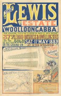 The Lewis Estate, Woolloongabba landsale, 1889