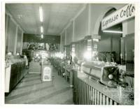 Interior, Londys café, Toowoomba, 1962