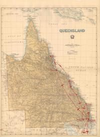 Air route of the Queen's visit, 1954